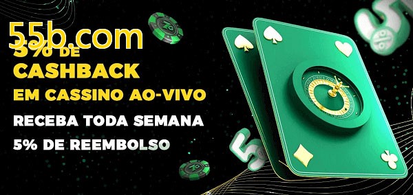 Promoções do cassino ao Vivo 55b.com